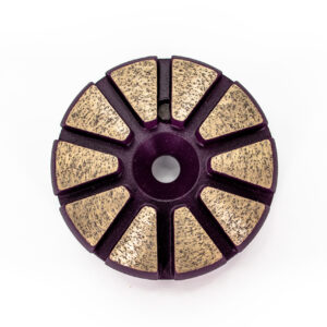 60 / 80 Grit Bevel Puck Soft 10 Seg Bevel Puck